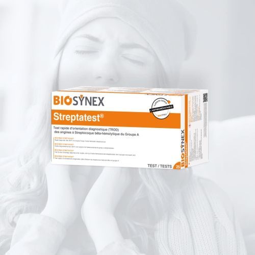Test rapido per test di sensibilità agli antibiotici - Streptatest - BIOSYNEX - acido acetico / di sodio / di nitrite NO2