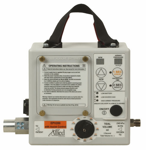Ventilatore di emergenza - EPV200 - Allied Healthcare Products - meccanico / da trasporto / non invasivo