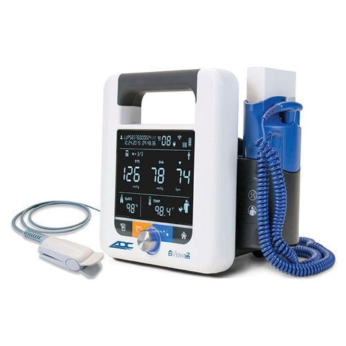 Monitor multiparametrico portatile - ADC® ADView® 2 - American Diagnostic  - compatto / modulare / di temperatura