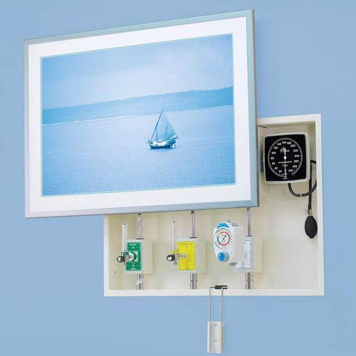 Unità di distribuzione di gas medicali a muro - Artwall - Amico - con presa di corrente