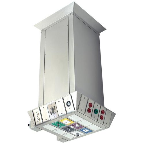Colonnina di distribuzione a soffitto - C-COL-ELECH-VVV - Amico - per terapia intensiva / ad altezza regolabile / a motore