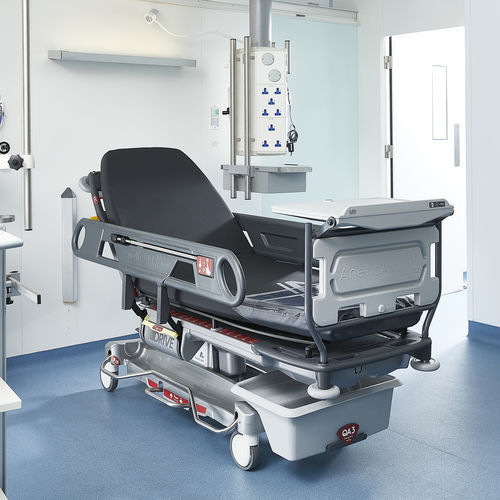 Barella con carrello di emergenza - QA3™ DRIVE - Anetic Aid - elettrica / ad altezza regolabile / con schienale regolabile