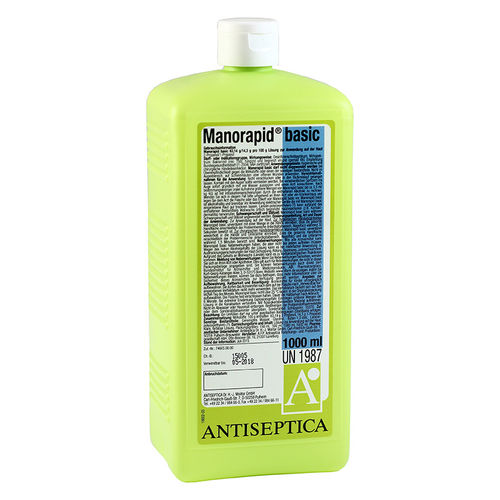 Soluzione idroalcolica 500 mL - MANORAPID® BASIC - ANTISEPTICA - 1000 mL / 150 mL