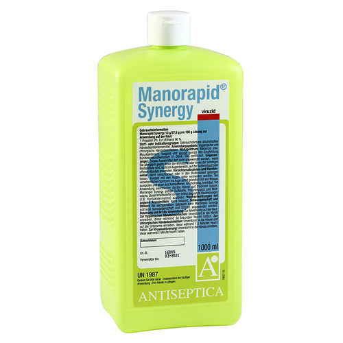 Soluzione idroalcolica 500 mL - MANORAPID® SYNERGY - ANTISEPTICA - 1000 mL / 150 mL