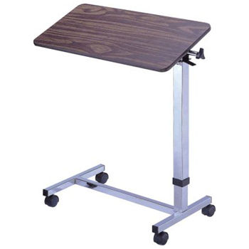 Tavolino servitore con rotelle - APC-10212 - Apex Health Care - ad altezza regolabile / inclinabile