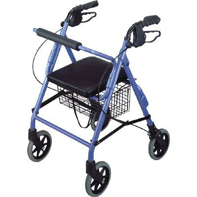 Deambulatore rollator a 4 ruote - APC-37088 - Apex Health Care - con braccioli / con cestello / con sedile