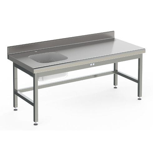 Banco da laboratorio con lavandino - THVH - ARCANIA DEPARTMENT SOFINOR - in acciaio inossidabile