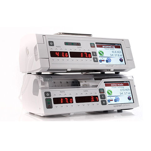 Pompa-siringa per anestesia - Syramed®µSP6000 Chroma - Arcomed AG Medical Systems - a 1 via / PCA / TCI