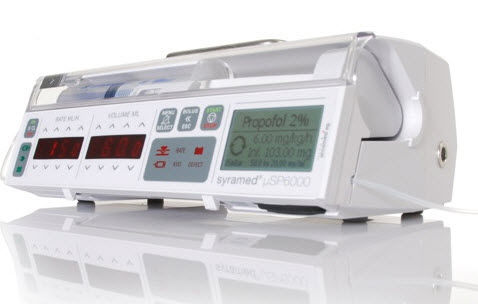 Pompa-siringa per anestesia - Syramed®µSP6000 Premium  - Arcomed AG Medical Systems - a 1 via / TCI / con connessione wireless