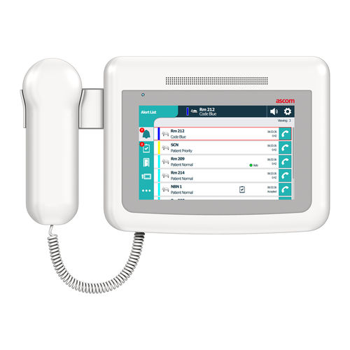 Sistema di gestione e comunicazione dell'informazione - Ascom - di dati / di chiamate infermieri / per ospedale