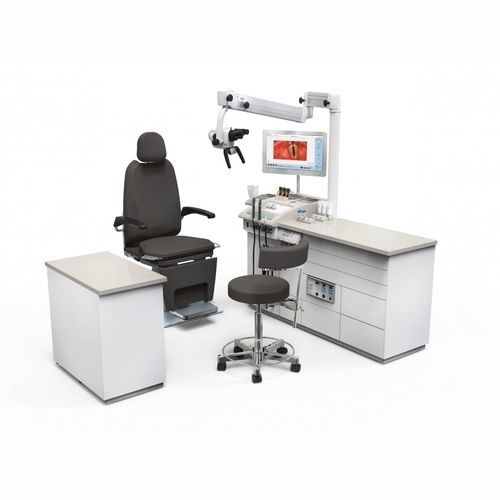 Riunito ORL - S 61 CORIAN - ATMOS MedizinTechnik - con poltrona / con ripiani / compatto