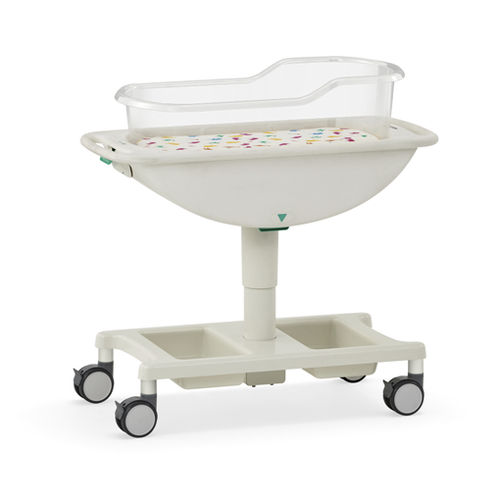 Culla pediatrica con rotelle - Neo Cot - Atom Medical Corporation  - ad altezza regolabile / inclinabile / trasparente