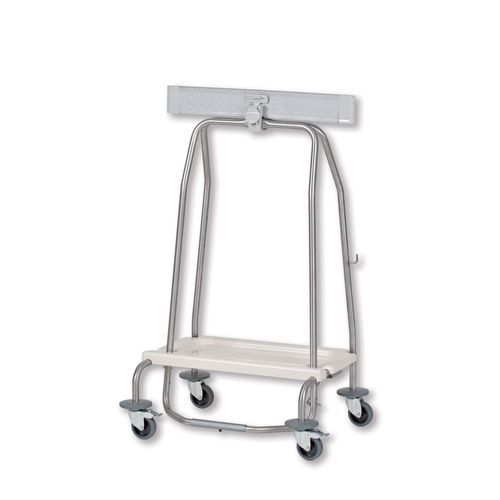 Carrello portasacchi ospedaliero - 312/2 CR - Alvi - 1 sacco / in acciaio inossidabile