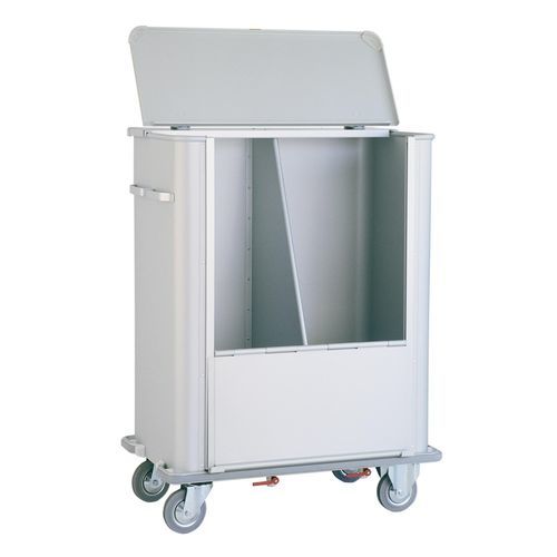 Carrello portabiancheria per sacchi sporchi - 2050/162 CR - Alvi - medico / da trasporto / con coperchio