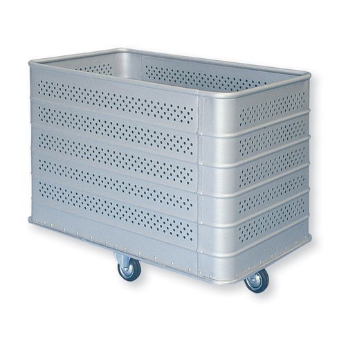 Carrello portabiancheria per sacchi sporchi - BA 20 F 1-2-1 - Alvi - medico / da trasporto / con grande scomparto
