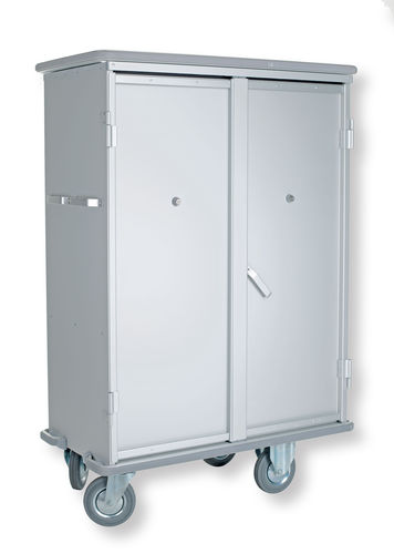 Armadio portabiancheria pulita - 1550/532 CR - Alvi - con sportello battente / con ripiano / con rotelle