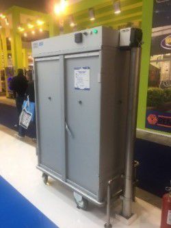 Armadio portabiancheria pulita - SMARTCART - Alvi - con rotelle / con ante battenti / in alluminio