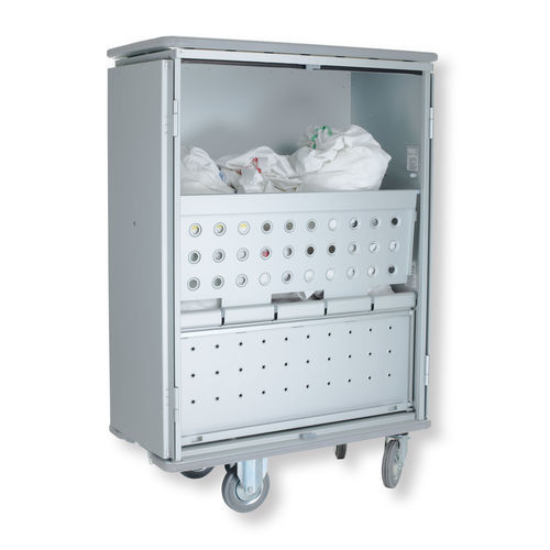 Carrello portabiancheria per sacchi sporchi - 1570 CR - Alvi - per sacchi puliti / medico / da trasporto