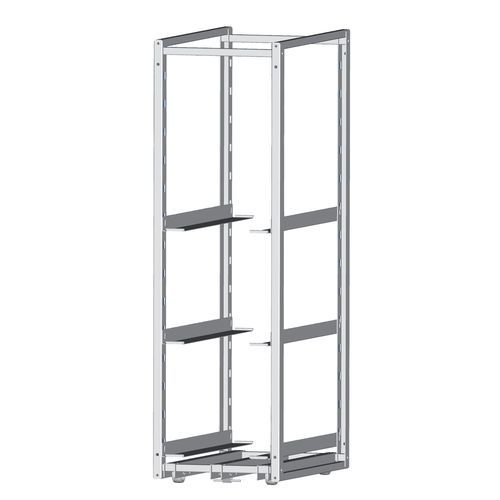 Scaffalatura 3 ripiani - SY 5025/1 - Alvi - su rotaie / con struttura aperta / in acciaio inossidabile