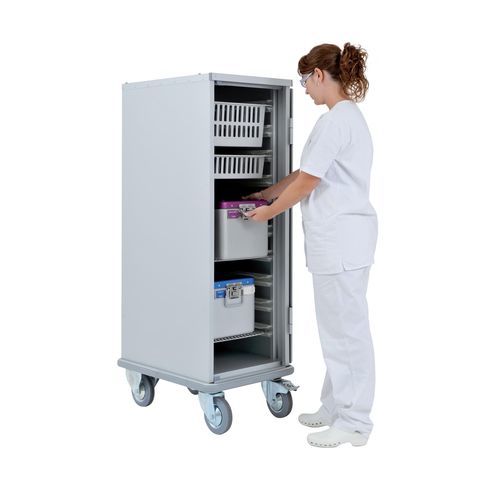Armadio per ospedale - 2170 CR  - Alvi - con rotelle / con cestello / fisso