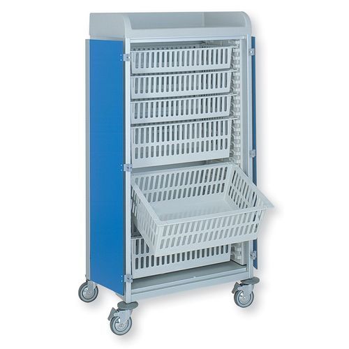 Carrello medico - 3955/3 CR  - Alvi - per uso generale / per trattamenti / in alluminio anodizzato