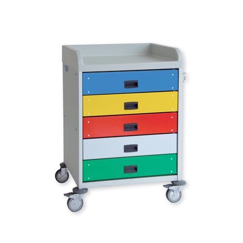 Carrello medico - 3957 CR - Alvi - per uso generale / per trattamenti / in alluminio