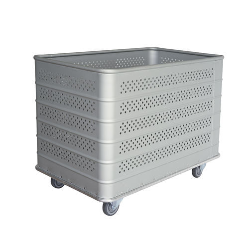 Carrello portabiancheria per sacchi sporchi - BA 20 F 2+2 - Alvi - medico / da trasporto / con grande scomparto