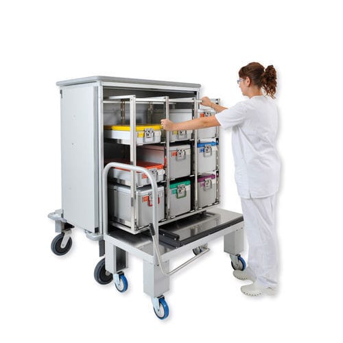 Carrello per VGA - SY 5200 - Alvi - medico / di trasporto / con contenitori