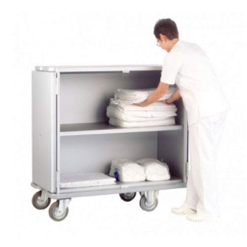 Armadio portabiancheria pulita - 1560 CR  - Alvi - con sportello battente / con ripiano / con rotelle