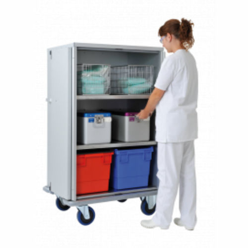 Armadio di sterilizzazione - 1622 CR  - Alvi - portabiancheria / per contenitori di sterilizzazione / per ospedale
