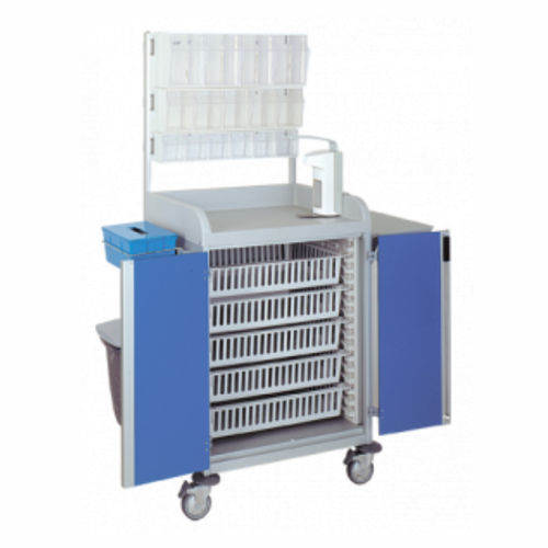 Carrello medico - 3955 CR  - Alvi - per uso generale / per trattamenti / in alluminio anodizzato