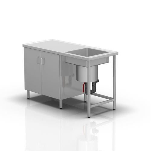 Tavolo per gesso - 2-371 - ALVO Medical - rettangolare / con lavandino / in acciaio inossidabile
