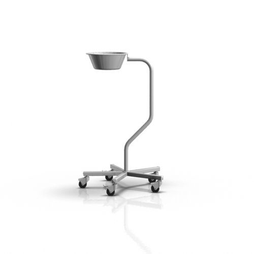 Porta-catino con rotelle - 2-031 - ALVO Medical - in acciaio inossidabile