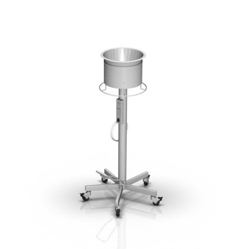 Porta-catino con rotelle - 2-033-2 - ALVO Medical - in acciaio inossidabile / riscaldante