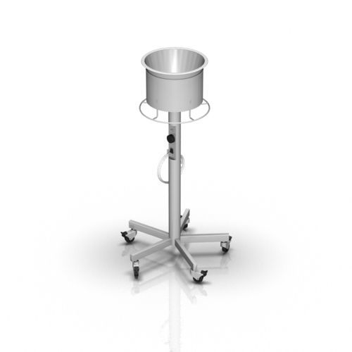 Porta-catino con rotelle - 2-033-3 - ALVO Medical - in acciaio inossidabile / riscaldante