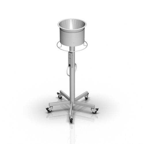 Porta-catino con rotelle - 2-033-4 - ALVO Medical - in acciaio inossidabile / riscaldante