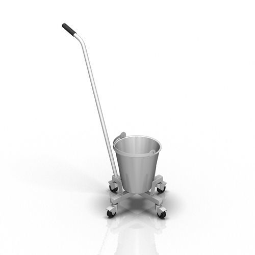 Porta-catino con rotelle - 2-035 - ALVO Medical - in acciaio inossidabile