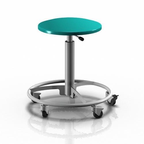 Sgabello per struttura sanitaria - 2-042 - ALVO Medical - ad altezza regolabile / pneumatico / con poggiapiedi