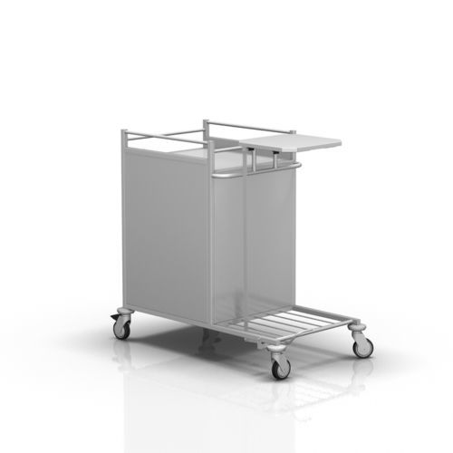 Carrello portabiancheria per sacchi puliti - 2-111 - ALVO Medical - per sacchi sporchi / medico / con ripiano