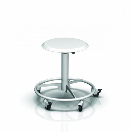 Sgabello per ambulatorio - 2-040 - ALVO Medical - pneumatico / con rotelle / in acciaio inossidabile