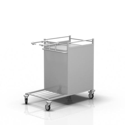 Carrello portabiancheria per sacchi puliti - 2-110 - ALVO Medical - per sacchi sporchi / medico / con ripiano