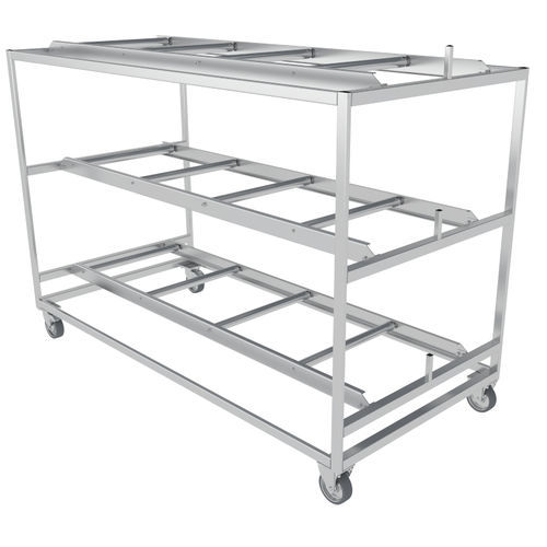 Scaffalatura 3 ripiani - N2-712-B - ALVO Medical - per stoccaggio di cadaveri / in acciaio inossidabile