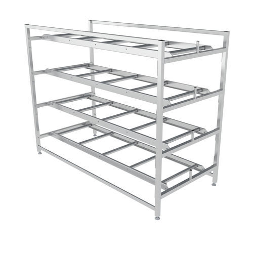 Scaffalatura 4 ripiani - N2-703 - ALVO Medical - per stoccaggio di cadaveri / in acciaio inossidabile