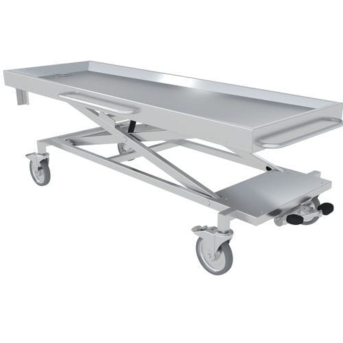 Tavolo di lavaggio salme - N3-102-1 - ALVO Medical - rettangolare / ad altezza regolabile / mobile