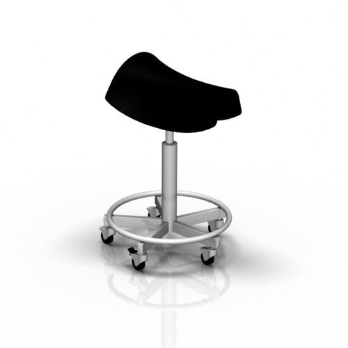 Sgabello per ambulatorio - 2-046 - ALVO Medical - ad altezza regolabile / con rotelle / a forma di sella