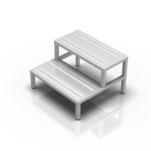 Predellino 2 gradini - 2-050 - ALVO Medical - in acciaio inossidabile / per chirurgia