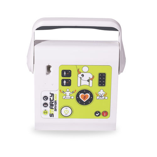 Defibrillatore esterno automatico - SMARTY SAVER GEO - A.M.I. ITALIA - semiautomatico / per spazio pubblico / per uso domiciliare