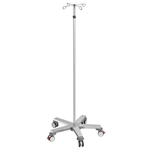 Asta portaflebo con rotelle - 822X21 - Bawer - 4 ganci / idraulica