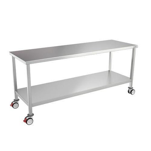 Tavolo da lavoro - 822T12 - Bawer - quadrato / in acciaio inossidabile