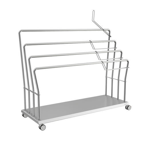 Carrello medico - 822C52 - Bawer - per uso generale / per distributore di carta / di trasporto